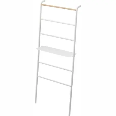 Achat Immédiat Porte-Serviette Yamazaki Tower Ladder Wide White